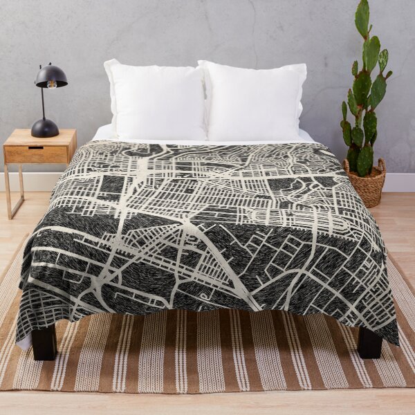 Item preview, East Los Angeles map California ink lines designed and sold by InkMaps.