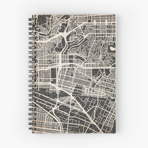 Item preview, East Los Angeles map California ink lines 2 designed and sold by InkMaps.
