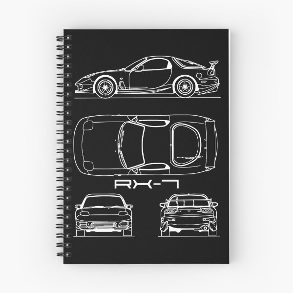 Artikelvorschau, Der RX-7 Blueprin| Perfektes Geschenk entworfen und verkauft von dorapegge.