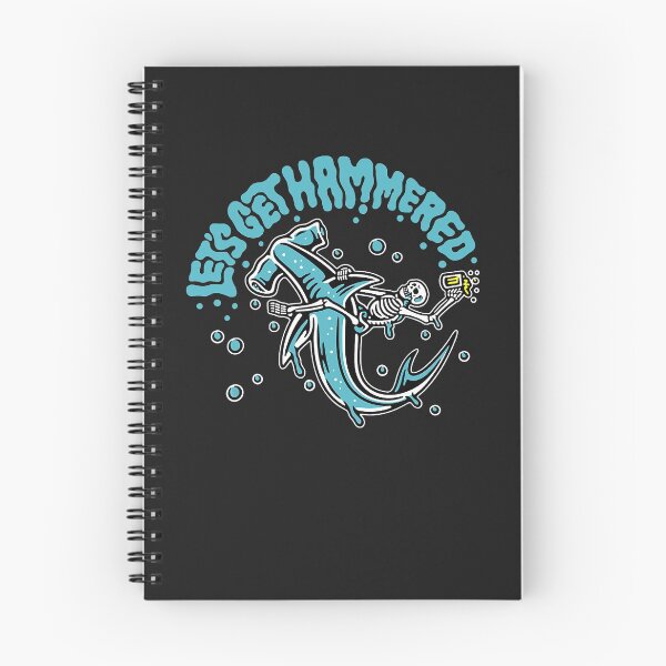 Item preview, Funny Hammerhead Shark Drinking Pun Let_s Get Hammered Party  designed and sold by ralphieglenden.