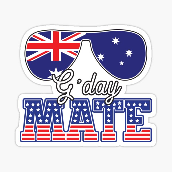 Item preview, G'Day Mate - Australian Greeting designed and sold by Rhu Creations.