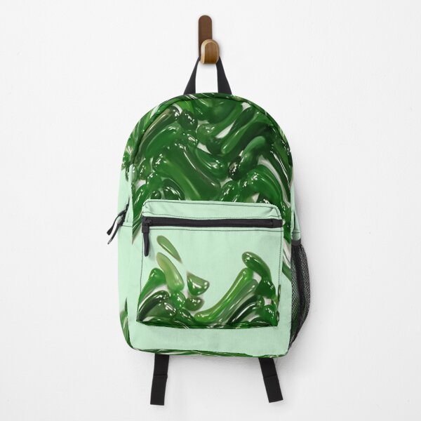 Item preview, The billow, wave layer of the green jade colour on the pale green background. designed and sold by Trianglegreen.