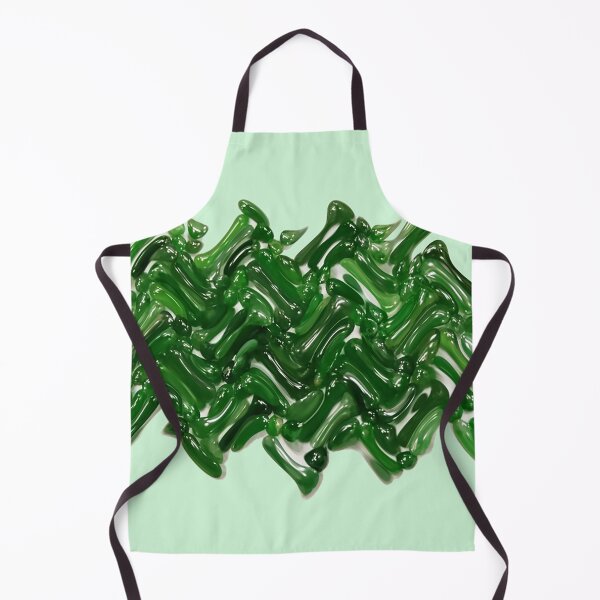 Item preview, The billow, wave layer of the green jade colour on the pale green background. designed and sold by Trianglegreen.