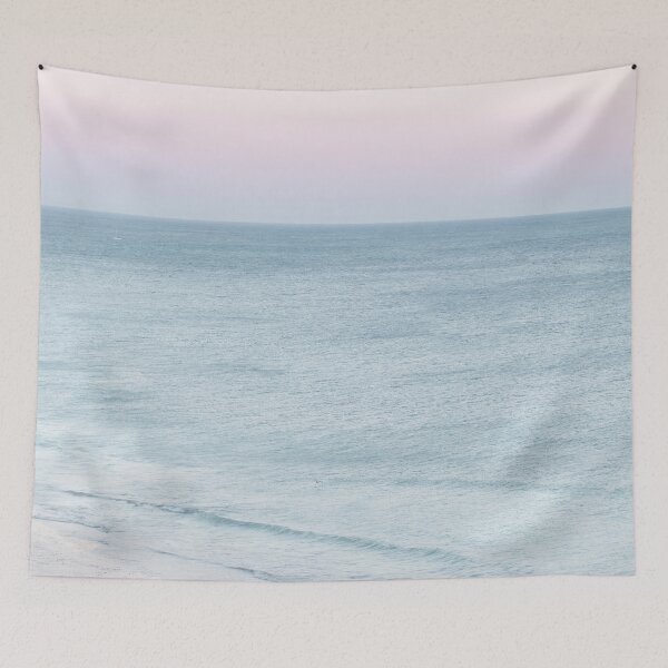 Item preview, Ocean Sunset, Pink Sky, Pastel Beach, Travel photography designed and sold by Ingrid Beddoes Photography.