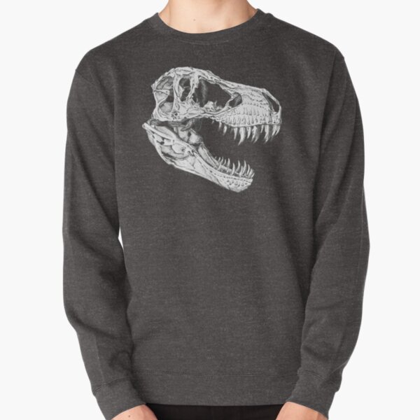 T-Rex Skull Pullover Sweatshirt