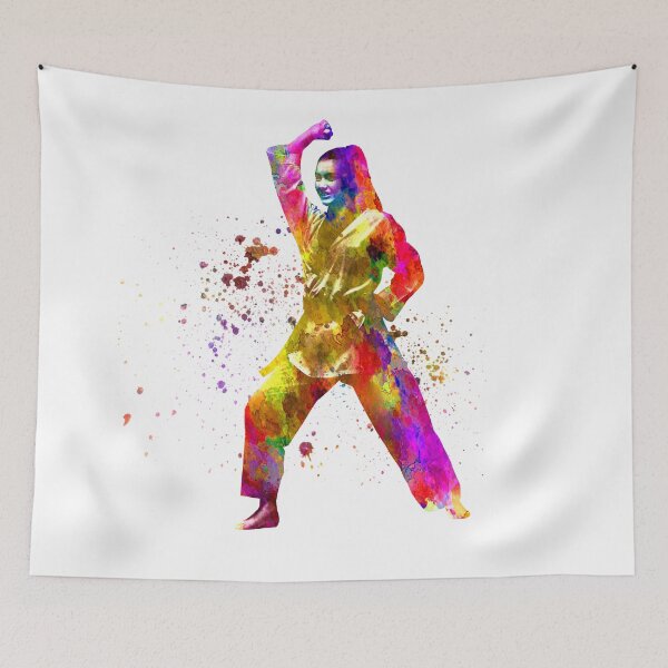 Item preview, Judo martial art in watercolor designed and sold by paulrommer.