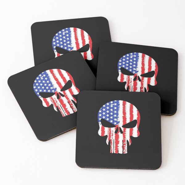 Item preview, 4th july usa flag skull independence day patriotic designed and sold by InkyJack.