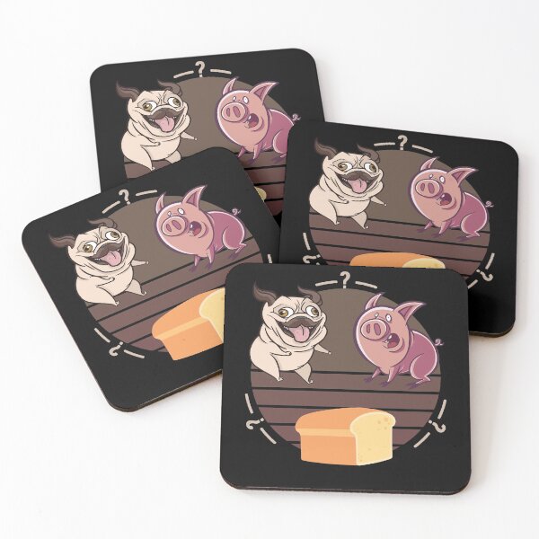 Item preview, Funny Pug, Dog Pig Loaf of Bread, Cute Pug Loaf Artificial Intelligence malfunction meme  designed and sold by Ransyn Art.