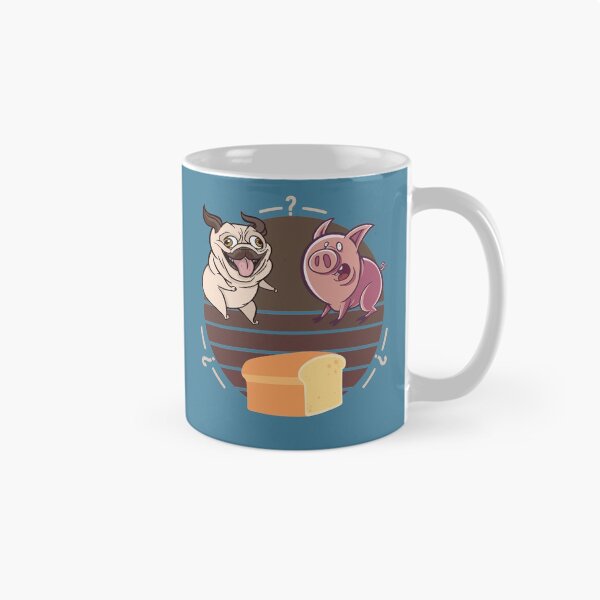 Item preview, Funny Pug, Dog Pig Loaf of Bread, Cute Pug Loaf Artificial Intelligence malfunction meme  designed and sold by Ransyn Art.