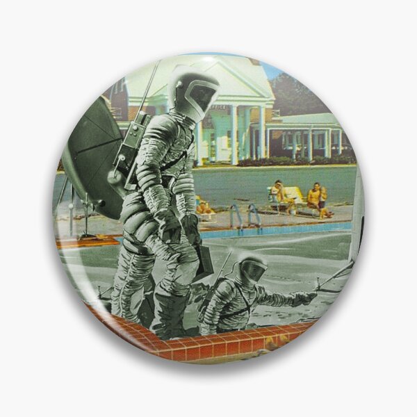Item preview, Spacemen Astronauts in a Fifties Swimming Pool with Rocket designed and sold by KALEIDOSCOPE UK.