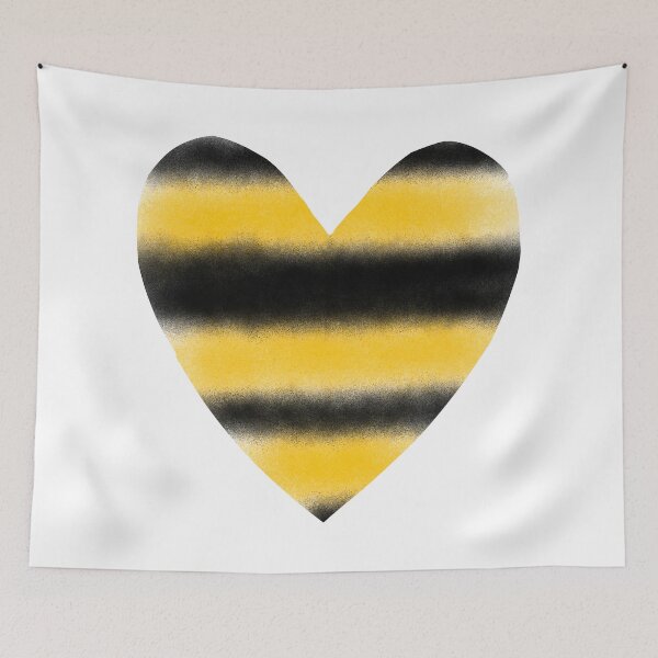 Item preview, Cute Striped Heart. Sweet Honey Heart. designed and sold by ZheltakovaIana.