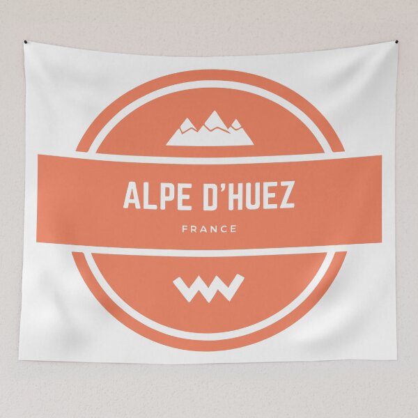 Item preview, Alpe d'Huez France French Alps Mountain Snowboard Ski Resort Vintage Logo designed and sold by Vintage-TM.