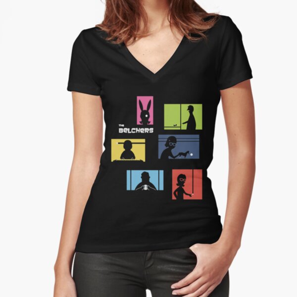 Ich kann dir meinen vollen Namen nicht sagen! Du weißt, Mama sagt mir meinen zweiten Vornamen nicht! Tailliertes T-Shirt mit V-Ausschnitt