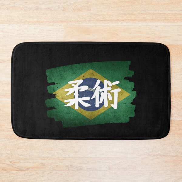 Item preview,  Brazilian Jiu Jitsu BJJ, Brazilian Flag with JiuJitsu in Japanese writing 柔術 designed and sold by Click-Like.