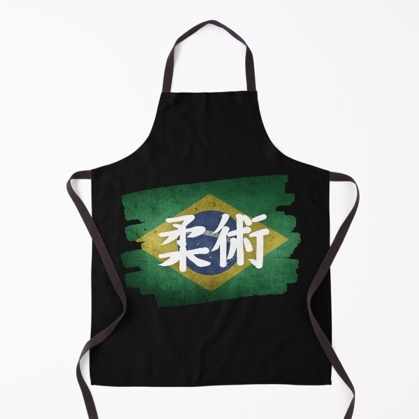 Item preview, Brazilian Jiu Jitsu BJJ, Brazilian Flag with JiuJitsu in Japanese writing 柔術 designed and sold by Click-Like.