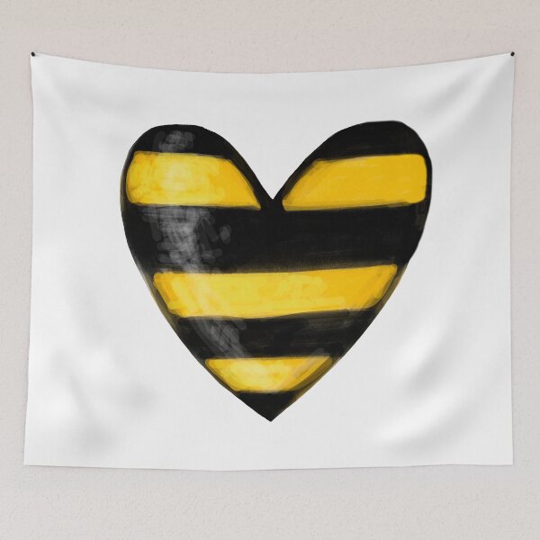 Item preview, Heart and Bee. Sweet Honey Heart. designed and sold by ZheltakovaIana.