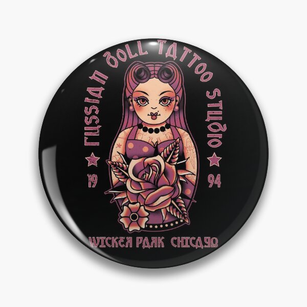 Item preview, Russian Doll Tattoo Studio Design, Wicker Park Chicago designed and sold by Proverbial Wisdom Design.