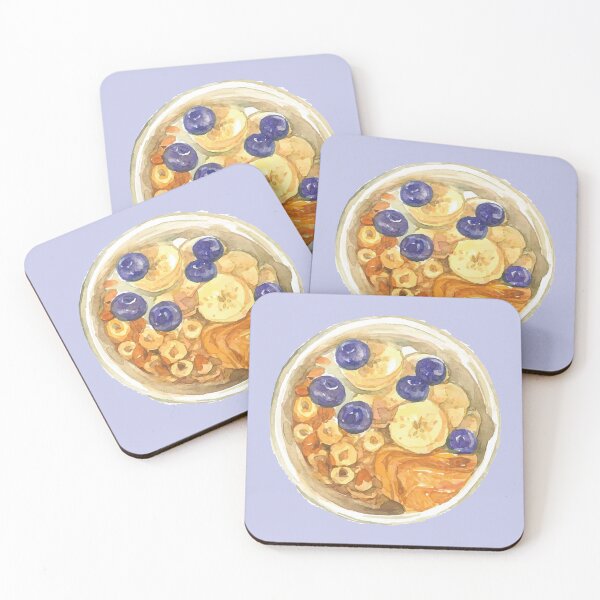 Item preview, Breakfast Cereal with Bananas and Blueberries designed and sold by Alicia Chee.