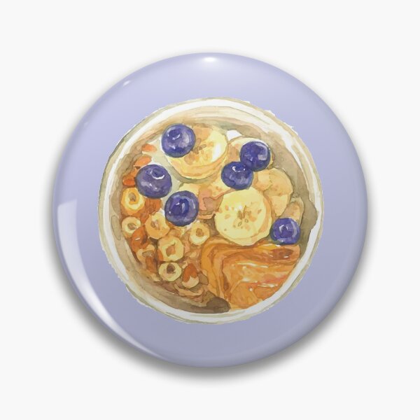 Item preview, Breakfast Cereal with Bananas and Blueberries designed and sold by Alicia Chee.