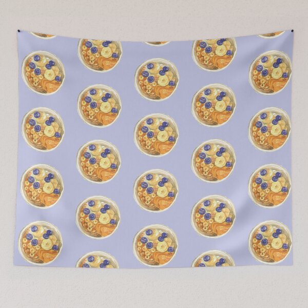 Item preview, Breakfast Cereal with Bananas and Blueberries designed and sold by Alicia Chee.