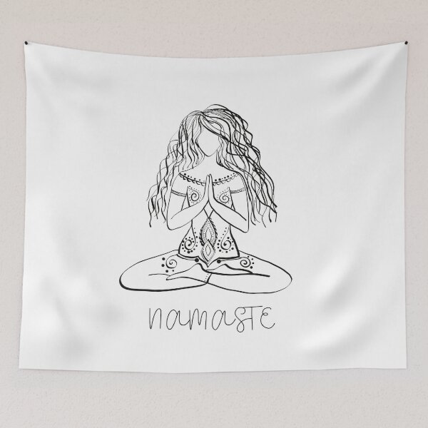 Item preview, Namaste Yoga Grateful Girl Spiritual designed and sold by manifesta.