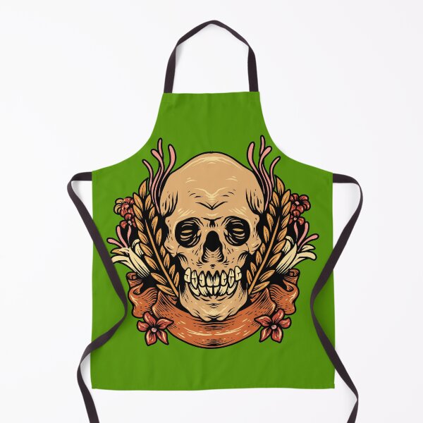 Item preview, Horror Skull With Floral Banner Shirt designed and sold by YSNbr.