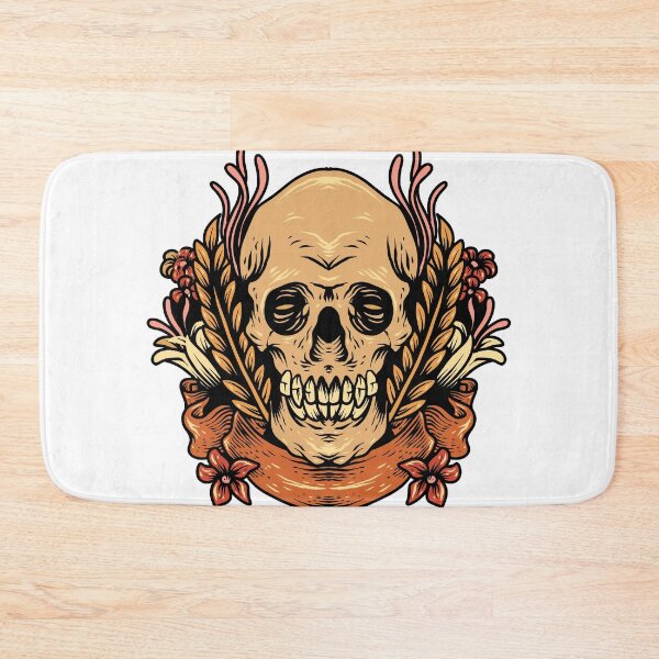 Item preview, Horror Skull With Floral Banner Shirt designed and sold by YSNbr.