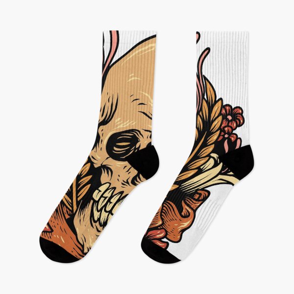 Item preview, Horror Skull With Floral Banner Shirt designed and sold by YSNbr.