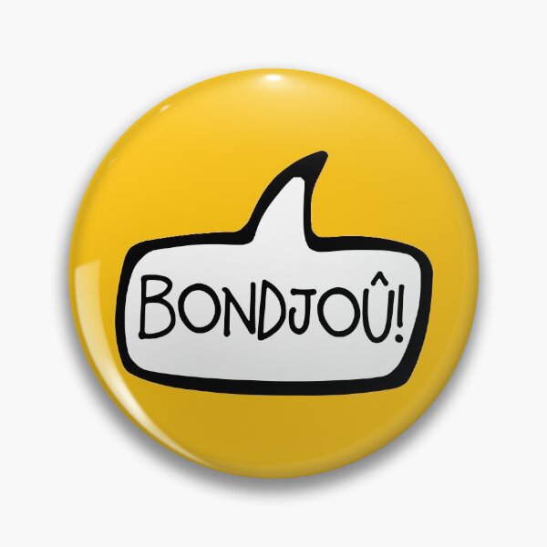 Item preview, Bondjoû! Walloon Greeting Hello Speech Bubble, Wallonia designed and sold by Celticana.