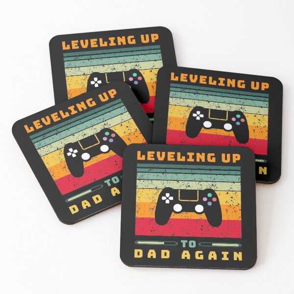 Item preview, Leveling Up To Dad Again - Funny Retro Vintage Mom Dad Gaming Quote , Gaming Controller Design Gift Idea designed and sold by hattem.