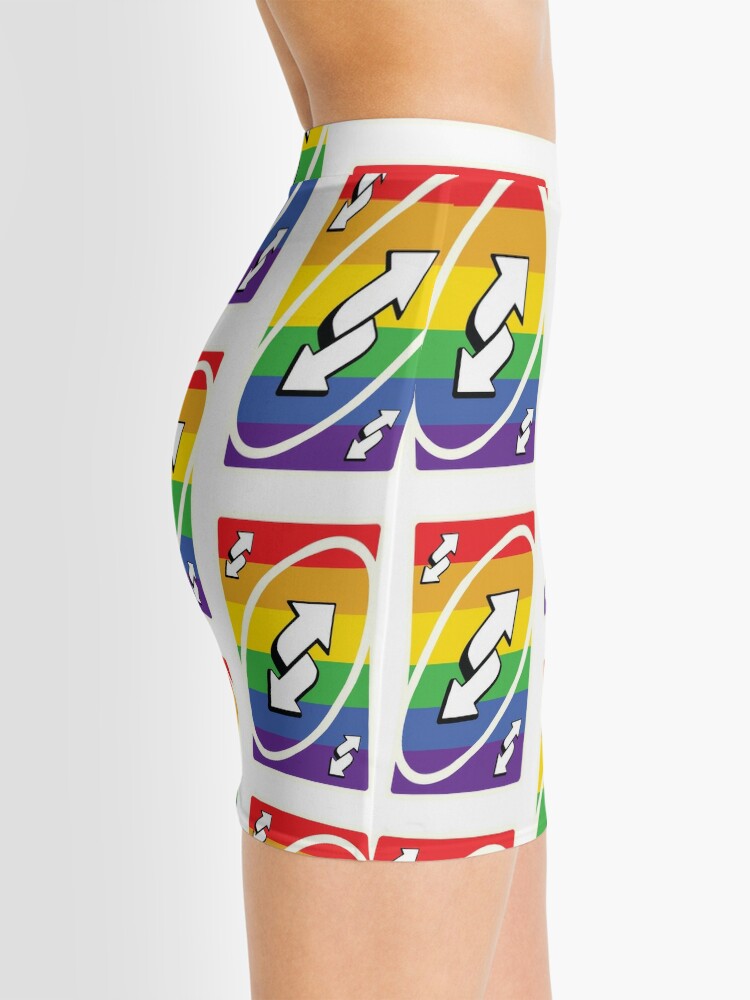 Rainbow Uno Reverse Card  Mini Skirt by Yuu667