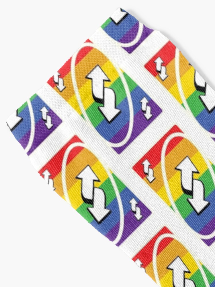 Uno Rainbow Reverse Card Socks for Sale by MrPollux