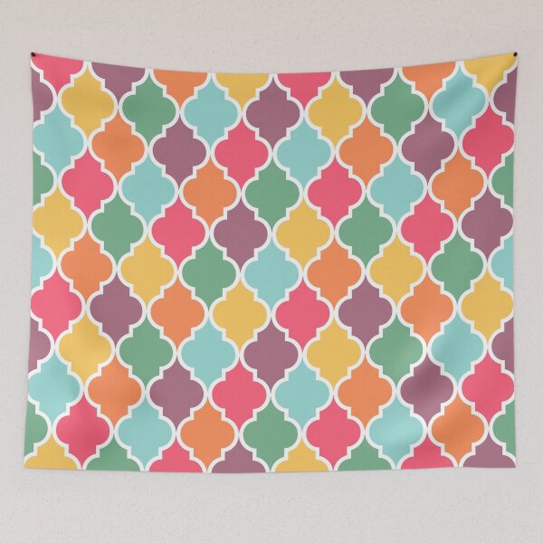 Item preview, Colorful quatrefoil pattern designed and sold by BattaAnastasia.