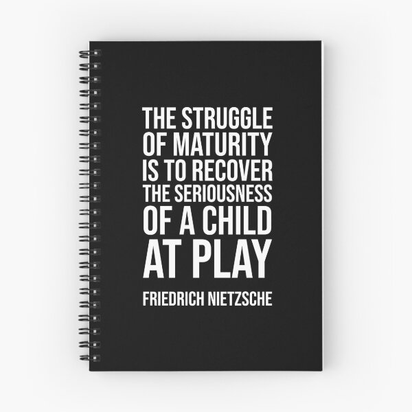 Item preview, The Maturity - Nietzsche Quote designed and sold by Philippe Derungs.