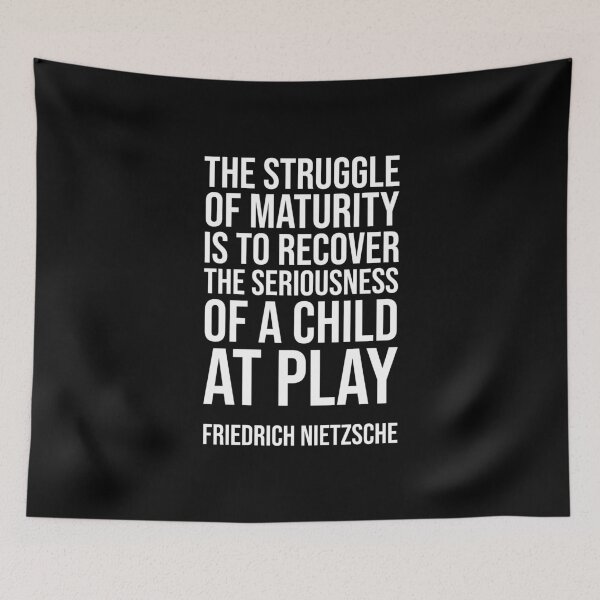 Item preview, The Maturity - Nietzsche Quote designed and sold by Philippe Derungs.