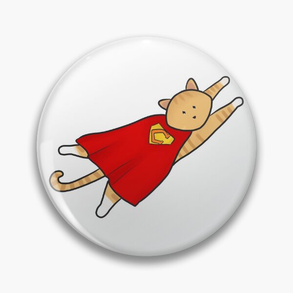 Item preview, Cute Super Cat - Flying Cat Wearing Cape  designed and sold by syfufi.