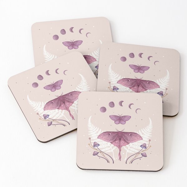 Item preview, Luna and Emerald - Vintage Pink designed and sold by episodicDrawing.