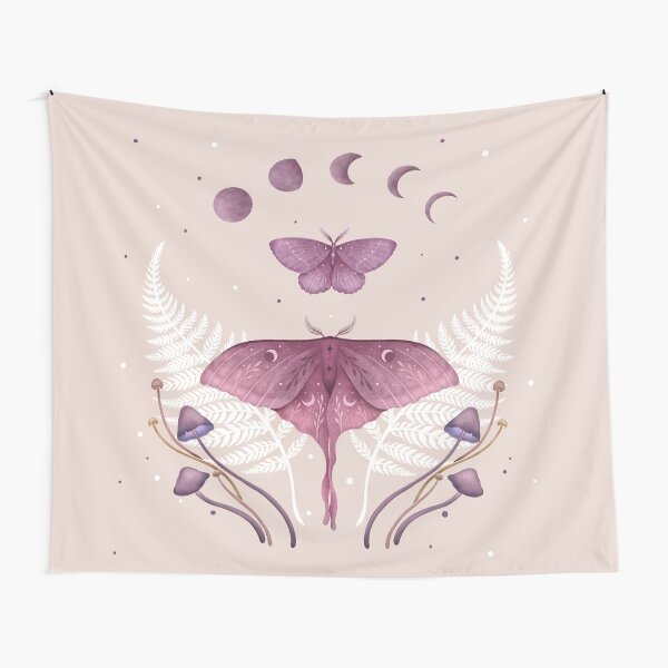 Luna and Emerald - Vintage Pink Tapestry