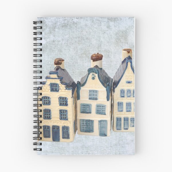 Item preview, Row of five delft blue houses  designed and sold by Photopat.