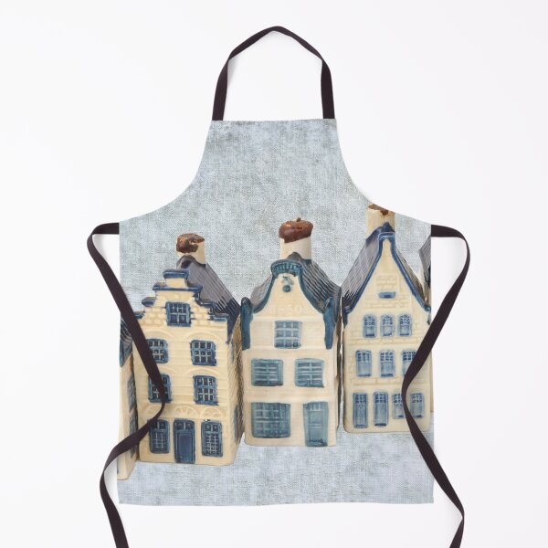 Item preview, Row of five delft blue houses designed and sold by Photopat.