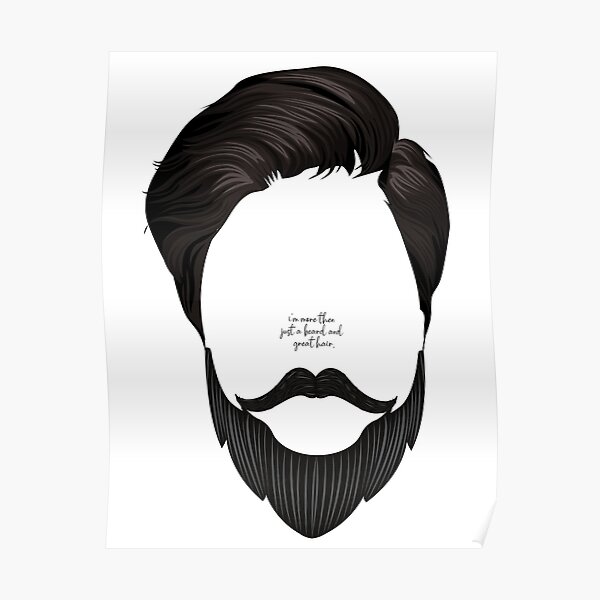 Beard Silhouette Posters for Sale | Redbubble Beard Silhouette Posters for Sale | Redbubble