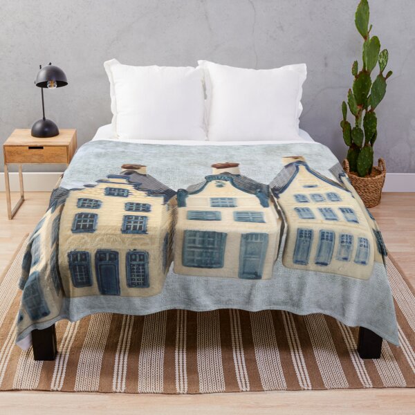 Item preview, Row of five delft blue houses  designed and sold by Photopat.