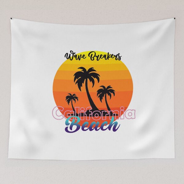 Item preview, Wave Breakers, California Beach - Summer T-shirt for Beach lovers, Birthday gift for Travel lovers designed and sold by LahcenIqbi.