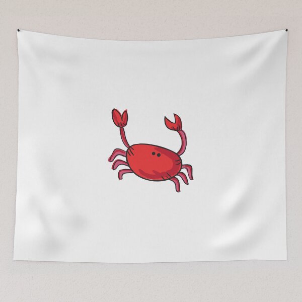 Item preview, Red crab cartoon drawing designed and sold by Strale25kv.