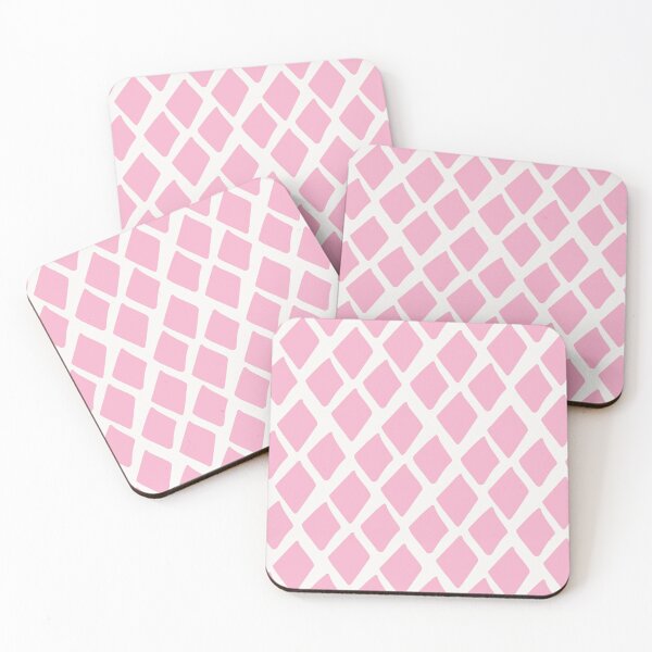 Item preview, Pink and white diamond geometric shapes designed and sold by Sarah Zan.