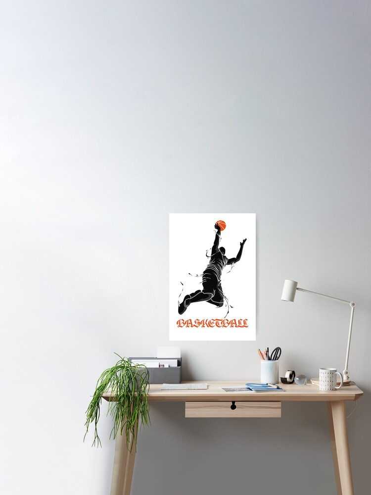 Dunking basketball player | Poster