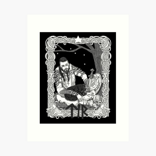 Tyr, God of Justice, Guidance, and Right Action Art Print