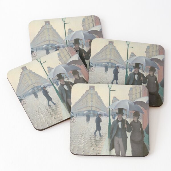 Item preview, Gustave Caillebotte Painting - Rue de Paris, temps de pluie, paris designed and sold by Coffeesnow.