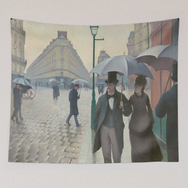 Item preview, Gustave Caillebotte Painting - Rue de Paris, temps de pluie, paris designed and sold by Coffeesnow.