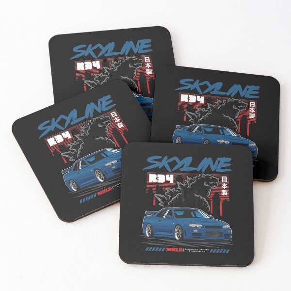 Item preview, Ilustración del coche deportivo Skyline R34 | Regalo perfecto designed and sold by dorapegge.